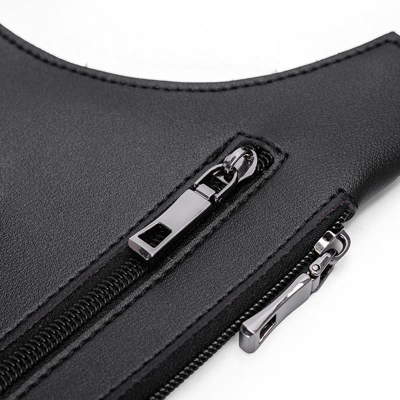 Adjustable Underarm Shoulder Bag for Men and Women - Anti-Theft Hidden Storage for Cell Phones and Other Hunting and Outdoor Gear, Premium Leather