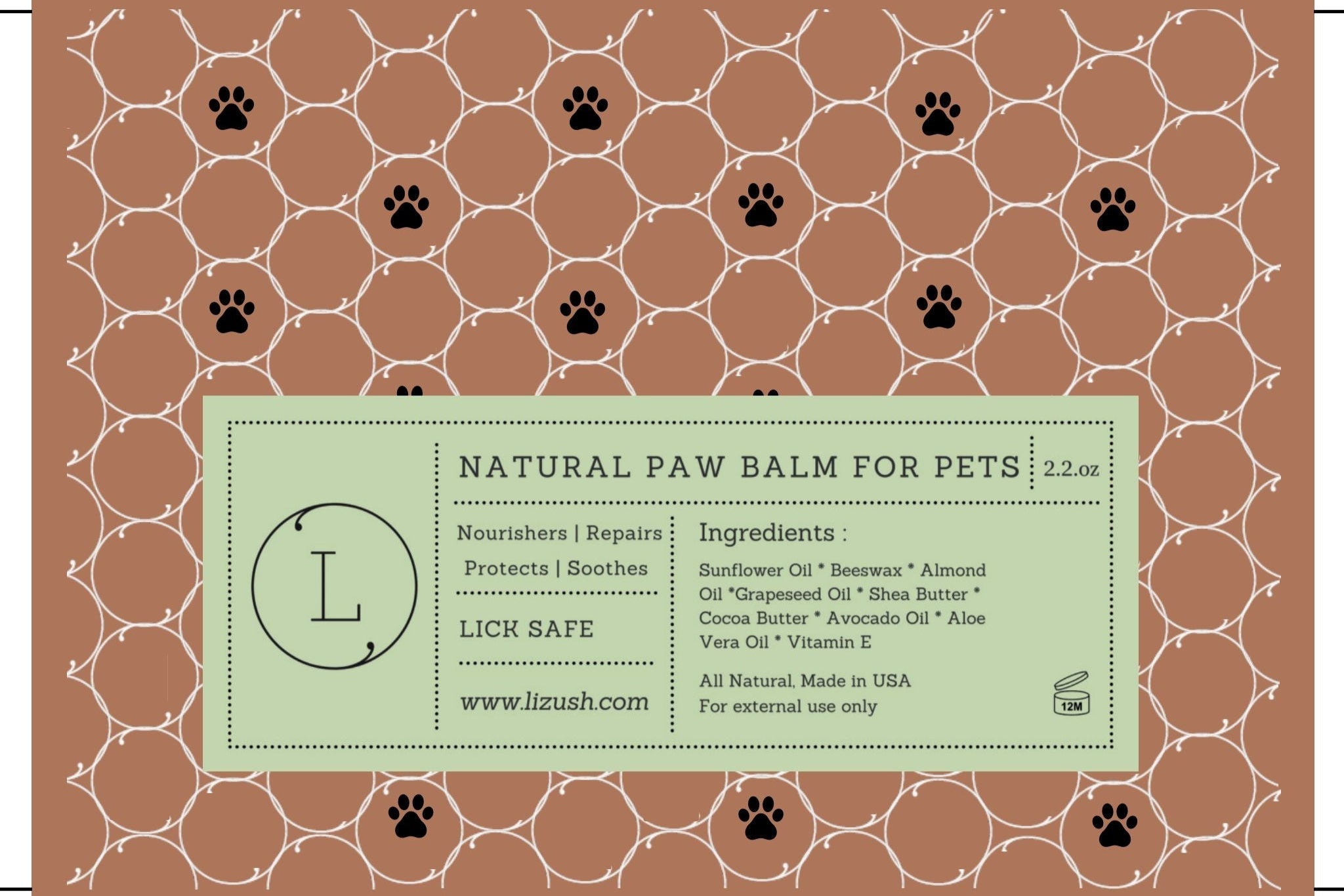 Natural Paw Balm for PETS